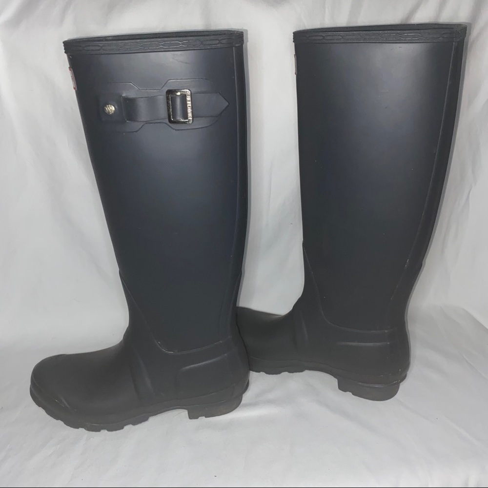 Original Hunter Gray Tall Rain Boots - Picture 4 of 9